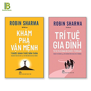 Combo 4Q Hay Nhất Của Robin Sharma : Khám Phá Vận Mệnh - 7 Bước Đánh Thức Bản Thân + Trí Tuệ Gia Đình - Từ Vị Tu Sĩ Bán Đi Chiếc Ferrari + Vị Tu Sĩ Bán Chiếc Ferrari + Thuật Lãnh Đạo Từ Vị Tu Sĩ Bán Chiếc Ferrari (Tặng Kèm Bookmark Bamboo Books)