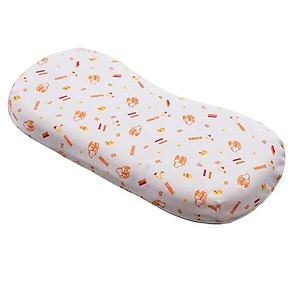 Gối Cao Su Cho Trẻ Sơ Sinh Liên Á, Gối Lõm Chống Méo Đầu 17x35x3cm + Áo