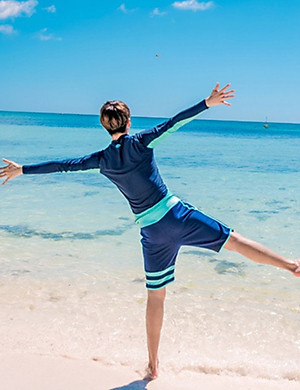 Đồ Bơi Cặp Đồ Bơi Tay Dài Che Nắng Đi Biển AT172 MayHomes Long Sleeve Couple Swimsuits