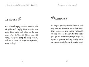 Sách The Journey Of Being Yourself – Chưa Kịp Lớn Đã Phải Trưởng Thành - Quyển 2 Song ngữ Việt - Anh