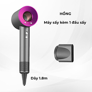 Máy sấy tóc công suất cao 1600W, máy sấy tóc ion âm, có chế độ sấy lạnh, kèm 5 đầu sấy tạo kiểu, BH 12 tháng - Hàng chính hãng