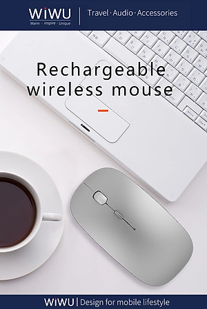 Chuột Không Dây Chuyên Dụng Dành Cho iPad , Máy Tính Bảng , Laptop Chính Hãng WIWU Wimice Dual WM101 Kết Nối Qua Bluetooth Tiện Lợi, Độ Nhạy Cao -Hàng Chính Hãng