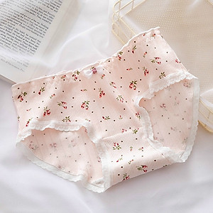 Combo 5 quần lót nữ cotton dễ thương Freesize - Kiểu hoa hồng Rosie (giao màu ngẫu nhiên)