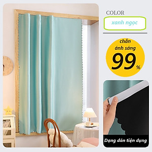 Rèm cửa sổ dán tường,rèm cửa sổ chống nắng, rèm phòng ngủ không cần khoan đục, tặng kèm miếng dán và dây buộc rèm