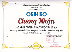 Viên uống bổ não, hổ trợ phòng ngừa tai biến, đột quỵ Ginkgo Biloba Orihiro Nhật Bản 240 viên