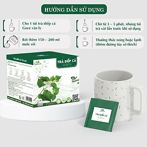 Trà diếp cá túi lọc Goce - Giảm mụn, thanh nhiệt