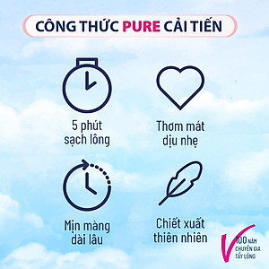 [MỚI] Kem tẩy lông Veet cho da nhạy cảm 50g, công thức Pure cải tiến
