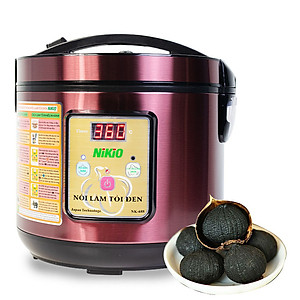 Máy (Nồi) Làm Tỏi Đen Nikio NK-688 - Dung Tích 5 Lít, Làm Được 1.5 Kg Tỏi, Công Nghệ Ủ Tỏi Nhật Bản Cho Tỉ Lệ Thành Công 99%, Tự Động Sấy Khô Giúp Tỏi Thơm Ngon Chuẩn Vị - Đỏ Tím