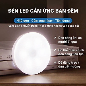 Đèn LED cảm biến chuyển động cảm biến thông minh, ánh sáng bảo vệ mắt, sạc pin USB đời mới, dán tường, tủ quần áo, cầu thang, phòng ngủ… Cảm Ứng không dây