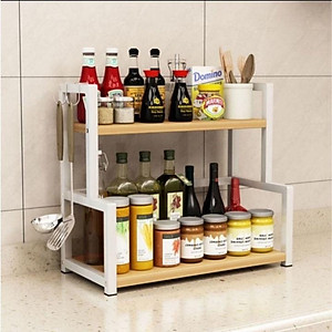 Kệ Gia Vị Để Bàn Nhà Bếp - Kệ Gia Vị Khung Sắt Sơn Tĩnh Điện.
