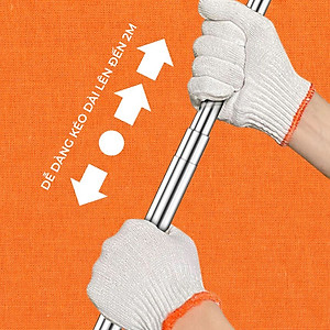 Thanh treo rèm cửa đa năng, không cần khoan tường hay bắt vít, thay đổi vị trí linh hoạt