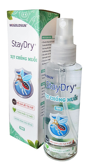 Xịt chống muỗi Staydry 70ml