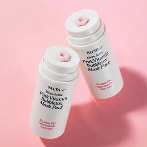 Mặt Nạ Sủi Bọt Thải Độc Sum37 Micro Active Pink Vitamin Bubbetox Mask Pack 100ml