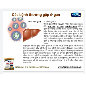 Sữa dinh dưỡng cho gan ,mát gan giải độc liver gold 800g topten milk
