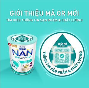 Sữa bột Nestlé NAN OPTIPRO PLUS 2 800g/lon với 5HMO Sản Xuất Tại Thụy Sĩ (6 - 12 tháng)