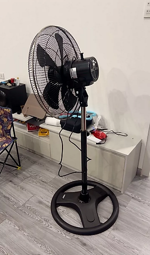 Quạt đứng công nghiệp Hali DC209C công suất 100W cánh 50cm chất liệu nhựa ABS bền bỉ - Hàng chính hãng - Bảo hành 12 tháng