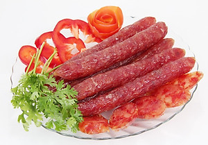 Lạp Xưởng Khô loại trung – Thành Hiệp Long - Hút chân không bao bì 500gr