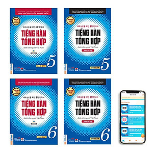 Combo 4 Cuốn Tiếng Hàn Tổng Hợp Cao Cấp 5 và 6 Bản Màu - Học Kèm App Và Bài Giảng Online