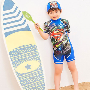 Đồ Bơi Bé Trai Liền Thân Siêu Nhân Từ 1 Đến 8 Tuổi