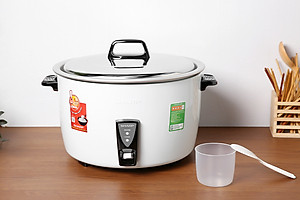 Nồi Cơm Điện Nắp Rời Sharp KSH-D55V (Trắng) - Hàng chính hãng