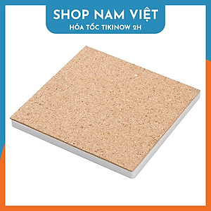 Lót Ly Ceramic Trắng Trơn, Đế Lót Cốc Gốm Sứ Siêu Thấm Hút, Thích Hợp Trang Trí DIY - Chính Hãng NAVIVU