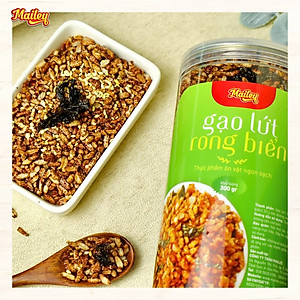 Gạo lứt giảm cân ăn liền Mailey hũ 300g - gạo lứt sấy rong biển/cháy tỏi ăn kiêng healthy eat clean