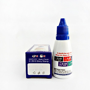 Mực dấu Shiny dùng trên giấy (Lựa chọn màu mực: Xanh, Đỏ, Đen) - Hàng nhập khẩu