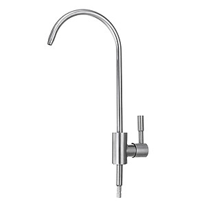 Vòi máy lọc nước R.O, NANO, UF nối nhanh SUS 304 - tặng kèm nối dây 6-6mm