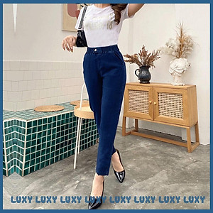 Quần jean nữ cạp chun co giãn 4 chiều LUXY V191 đủ size từ 40kg - 80kg