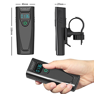 Đèn Pha Xe Đạp Chiếu Sáng Chống Nước CD-30 Gắn Tay lái, Vỏ nhựa ABS, Sạc Điện Type-C Có Đồng Hồ Hiển Thị Thời Gian Lượng Pin, Có Hỗ trợ Sạc Khẩn Cấp - Mai Lee