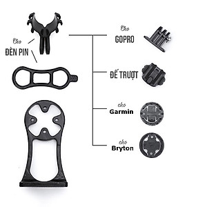 Giá Đỡ Camera, Đèn Pin Cho Xe Đạp Gắn Ghi Đông Xe Đạp Cho Xe Đạp Phù Hợp Với Garmin/Cateye/Bryton