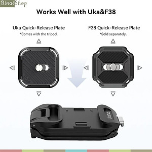 Ulanzi UKA07 - Bộ Kẹp Balo Máy Ảnh GoPro Tháo Nhanh, Bền Nhẹ 94g, Chịu Tải 10kg, Tương Thích Uka & F38 - Hàng Chính Hãng