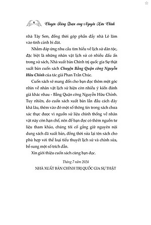 Chuyện Bằng Công Quận Nguyễn Hữu Chỉnh - bản in 2024