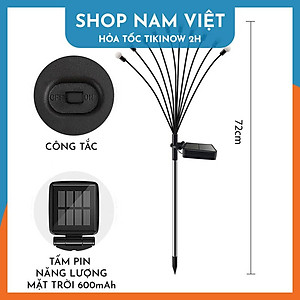 Đèn Bóng Tròn Cắm Sân Vườn, Bãi Cỏ Dùng Năng Lượng Mặt Trời