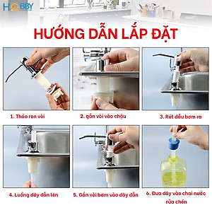 Vòi bơm hút nước rửa chén inox 304 bóng cao cấp Hobby Home Decor NRC5