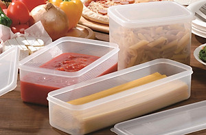 Hộp Nhựa Đựng Thực Phẩm Inomata Natural Pack Nhiều Dung Tích Dùng Được Trong Lò Vi Sóng