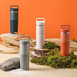 Bình giữ nhiệt Slo 2in1 with tumbler LocknLock LHC4332 (Bình giữ nhiệt và cốc nhựa) 600ml