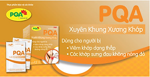 PQA Xuyên Khung Xương Khớp là dược phẩm thảo dược cho người bị viêm khớp dạng thấp, đau nhức xương khớp, cử động khó khăn, các khớp sưng đau hỗ trợ hạn chế đau nhức, giảm các triệu chứng của viêm khớp
