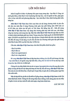 Sách - Atlat Địa Lí Việt Nam (Chỉnh Sửa Năm 2025)