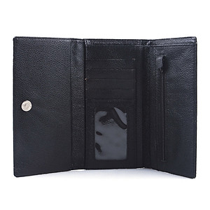 Ví Nữ Huy Hoàng HT3112 (9.5 x 19 cm) - Đen