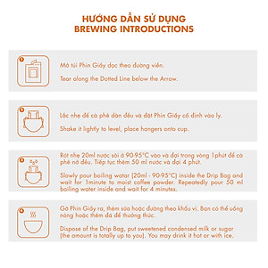 Cà phê phin giấy Robusta Lâm Đồng DalatFarm - Hộp 10 túi x 10 g