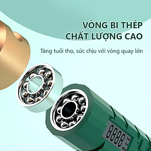 Dây nhảy thể thao lõi thép cao cấp Rhino J501 tự động đếm số, tích hợp đo calo, quãng đường, độ dài dây tùy chỉnh - Dùng cho Muay | Boxing | Kickboxing - Hàng chính hãng