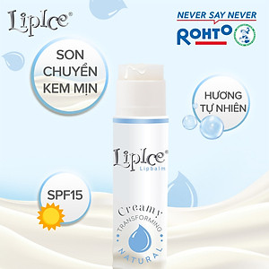 Son dưỡng môi không màu chuyển kem mịn LipIce Creamy