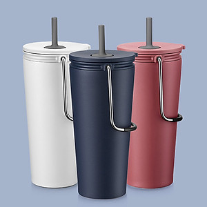 Bình giữ nhiệt có ống hút Lock&Lock Bucket Tumbler with Straw LHC4268 540ml