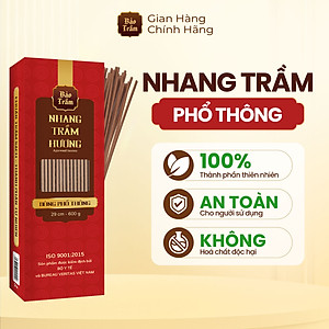 Nhang Trầm Hương – Hộp Đỏ | Bảo Trầm – Hương Trầm Tự Nhiên, Hương Dịu Nhẹ, Thắp Hằng Ngày