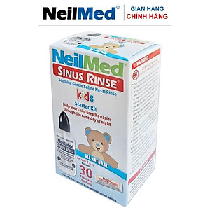 Combo Small FamilyCare: Bình Xịt Rửa Mũi Xoang Cho Gia Đình NeilMed SinusRinse & Moisturize - SX Mỹ (Bình 10 gói lớn; Bình 30 gói bé; 1 chai xịt phun sương)