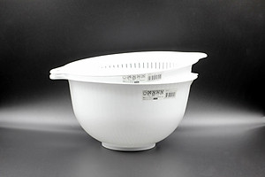 Thau/Chậu lót nhựa dạng tròn cao cấp Sanada Seiko 3.6L có tay cầm - Hàng nội địa Nhật Bản.