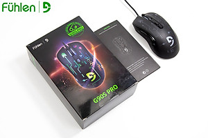 Chuột gaming Fuhlen G90s Pro RGB, DPI 8000, App chỉnh led RGB, macro, 7 nút bấm- Hàng chính hãng