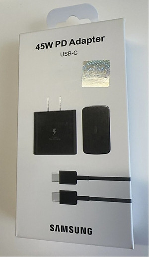 Bộ dây & củ sạc nhanh Samsung 45W Type-C cho Galaxy Note10 Plus, S20 Ultra và các dòng điện thoại khác – Hàng Chính hãng