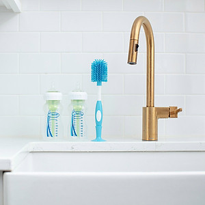 [ AC055 ] Cọ rửa bình sữa cổ thường và cổ rộng, chất liệu silicone - Dr.Brown's